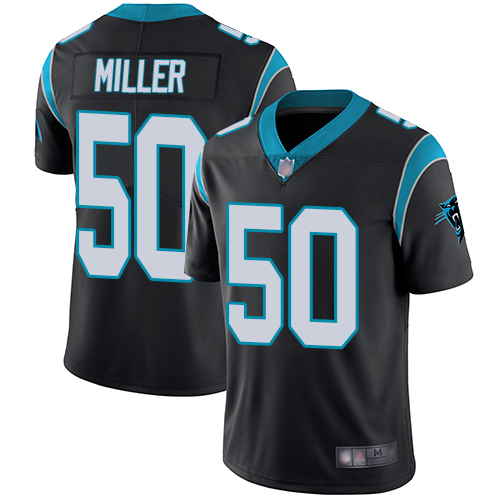 Carolina Panthers Limited Black Youth Christian Miller Home Jersey NFL Football #50 Vapor Untouchable